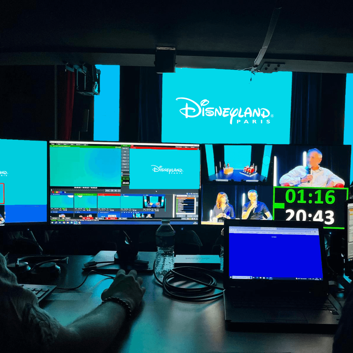 studio avec dispositif sur-mesure lors d'un événement Disney