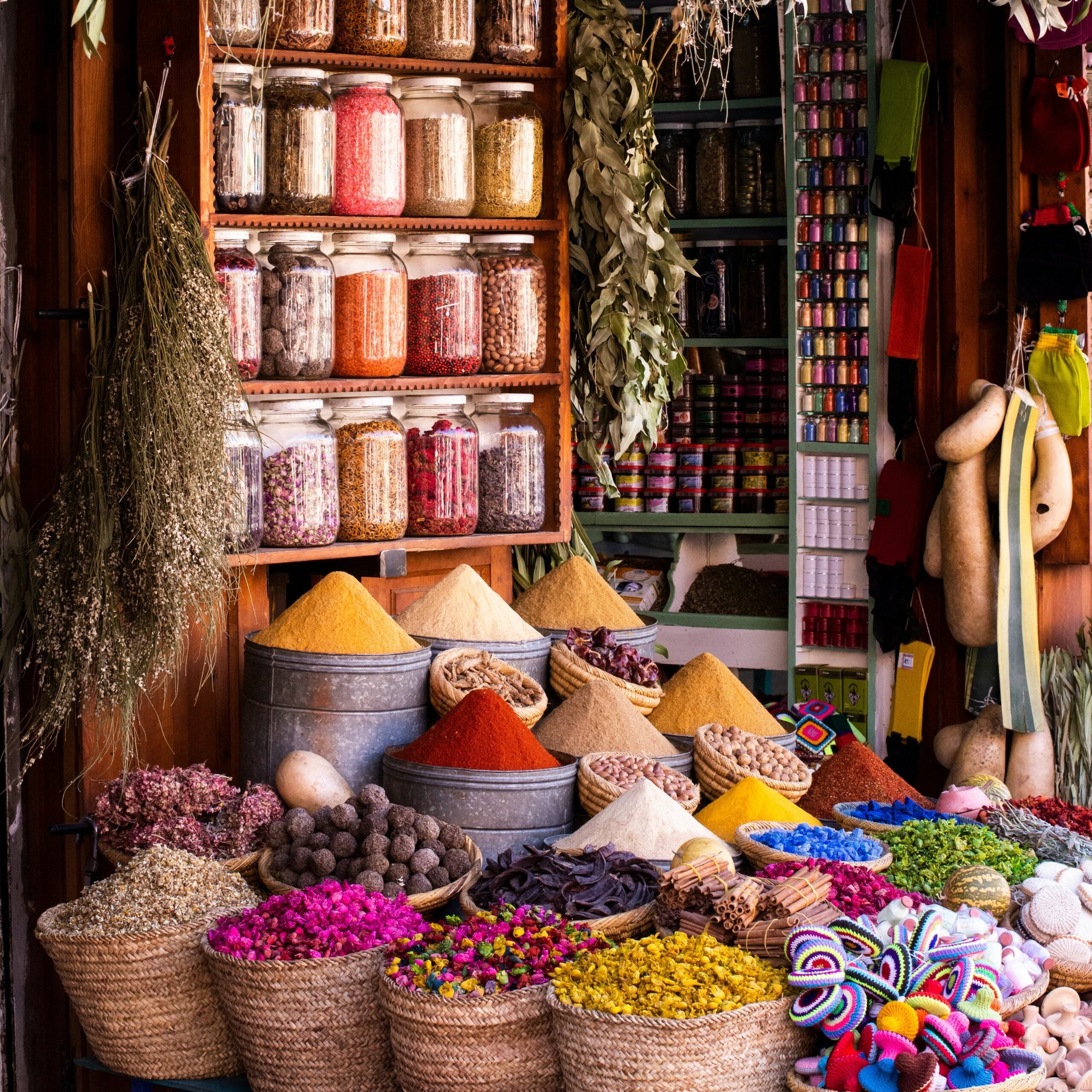 magasins avec produits typiques de Marrakech