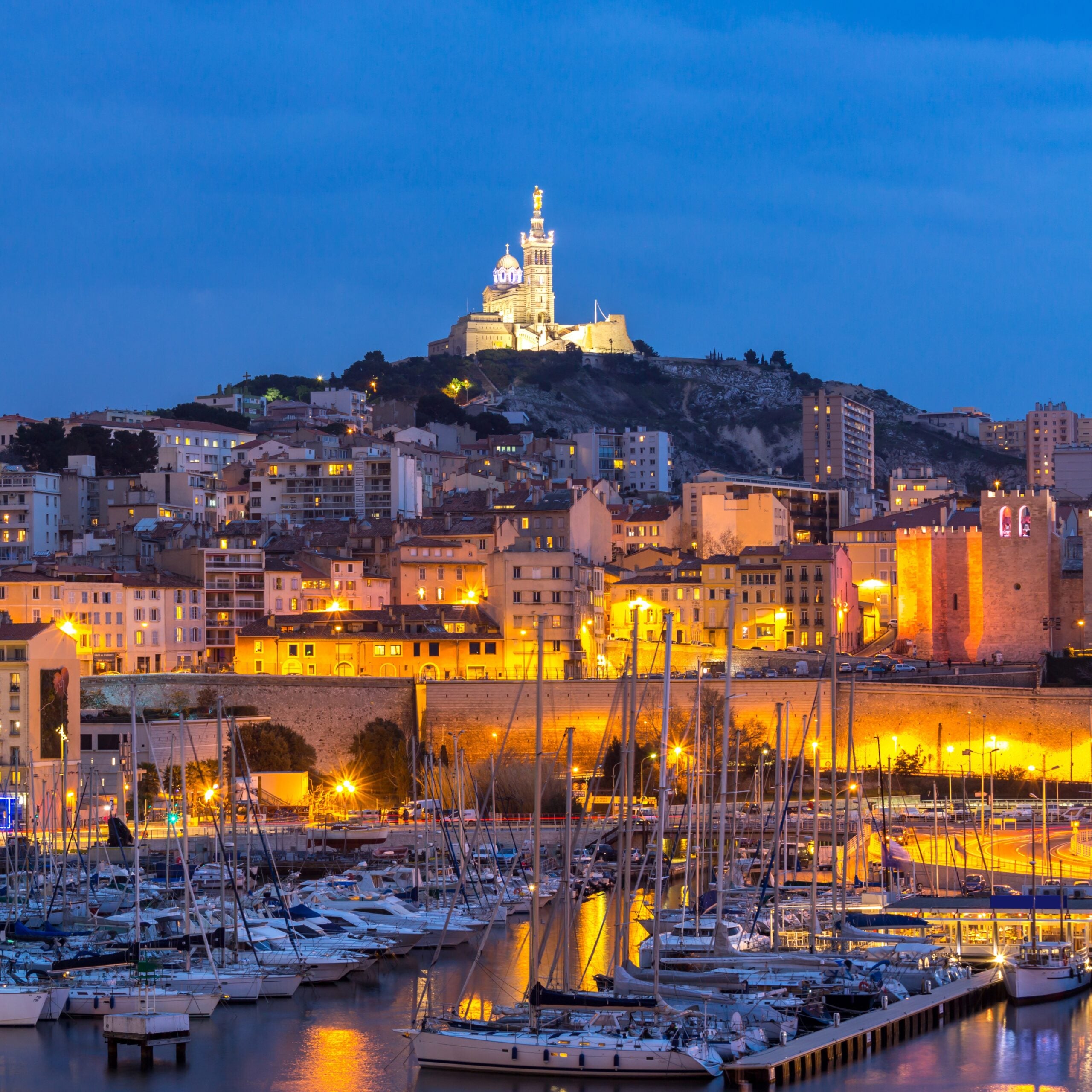 Marseille France night