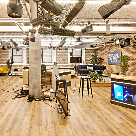 studio avec dispositif sur-mesure lors d'un événement Disney