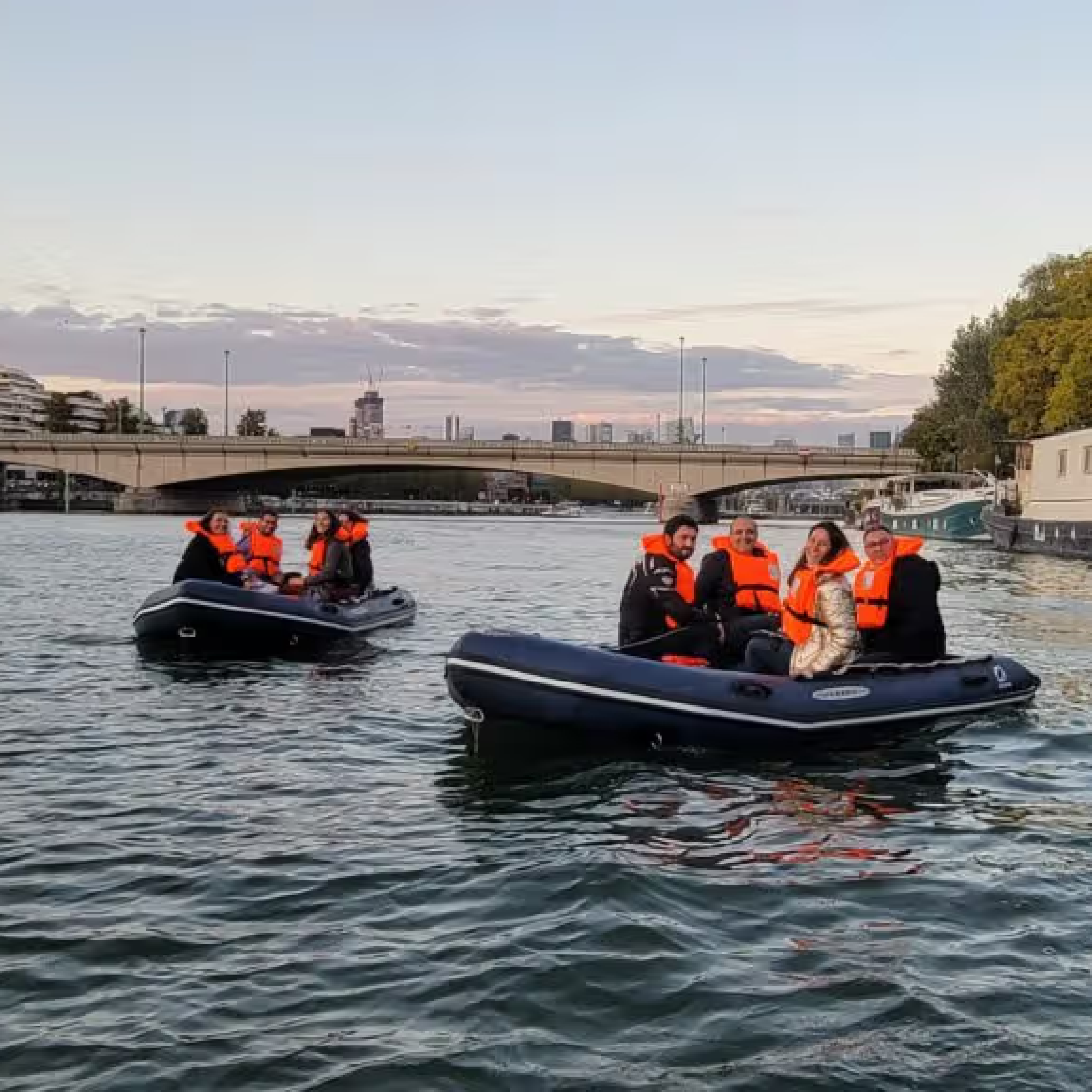 animation nautique sur la Seine team building